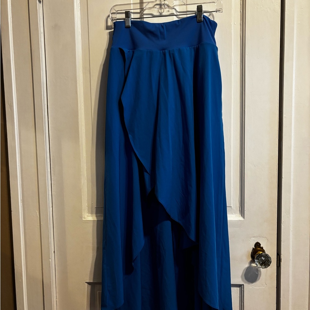 HALARA High Low Royal Blue Skirt